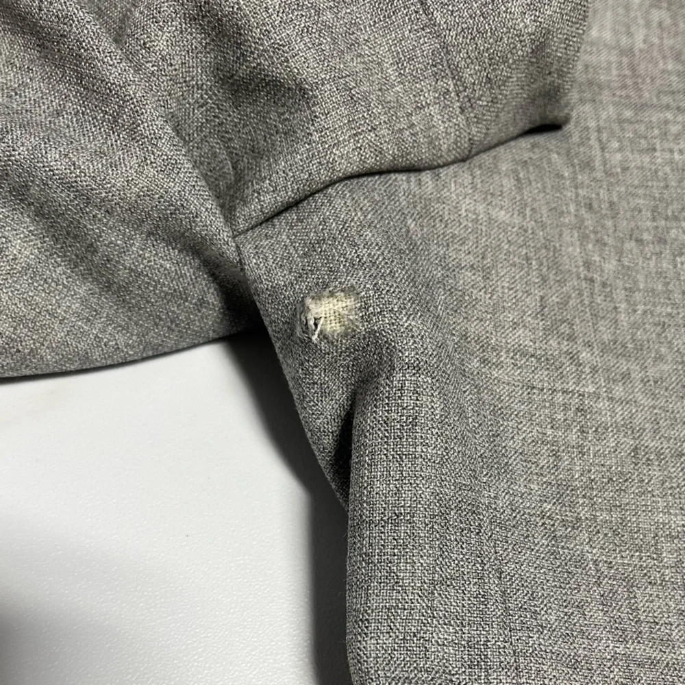 Suitsupply Lazio Single Breasted Light Grey Slim Fit Rustic Tropical Wool 38R